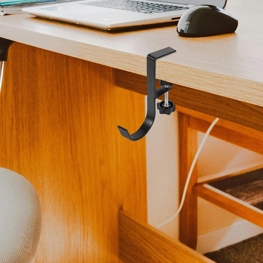 

2Pcs Schoolbag Adjustable Desk Hook Metal Backpack Purse Holder Table Side Bag Hanging Hanger Schoolbag Hook for Tableside