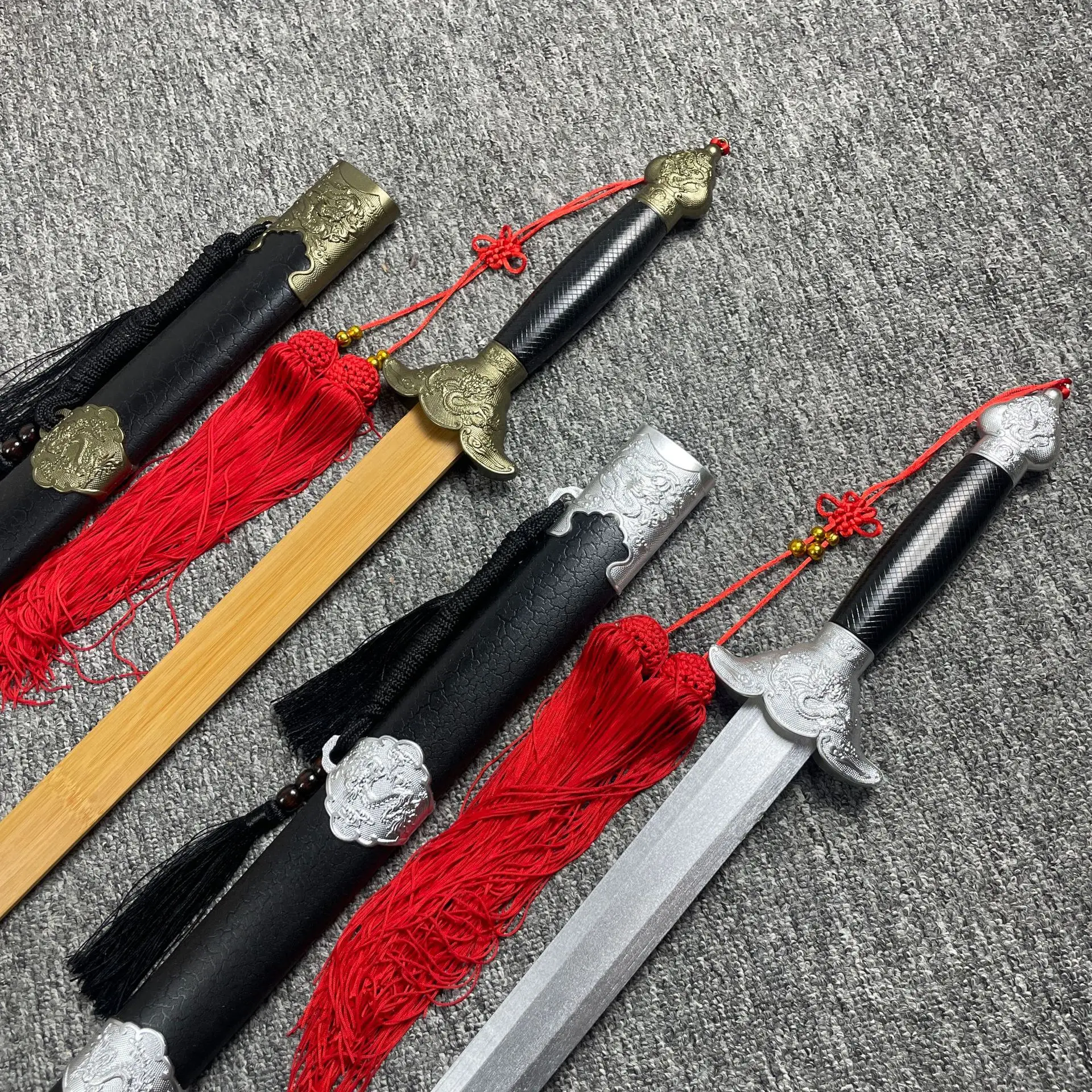 Wooden Practice Blade With Sheath Tai Chi Kendo Stage Performance Morning Training Prop For Fitness Martial Arts