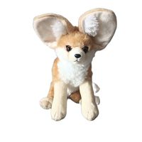 Lifelike Fennec Fox Big Ears Soft Stuffed Animal Plush Toy Emulational Vulpes Zerda Doll Girl Boy Birthday Christmas Gift 1p