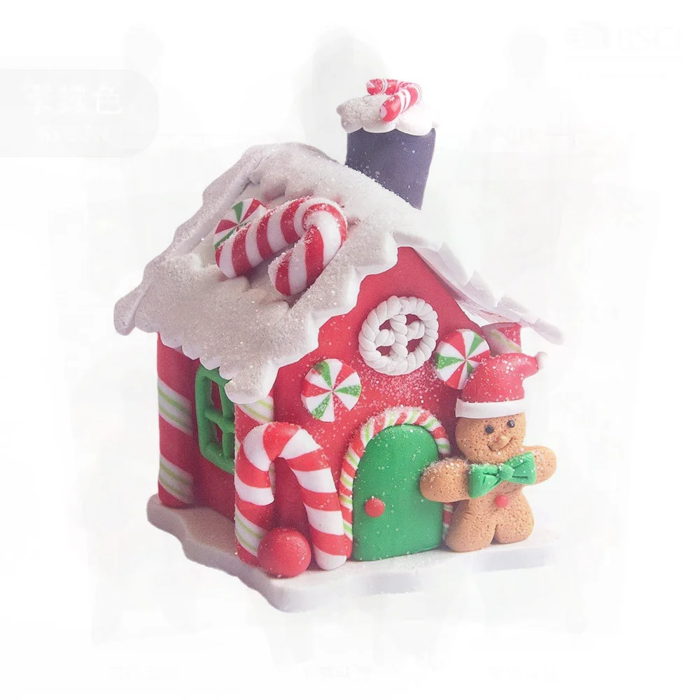 

Креативная мягкая керамика, трехмерный светящийся дом, рождественское украшение, подвесной светильник, украшение для вечеринки