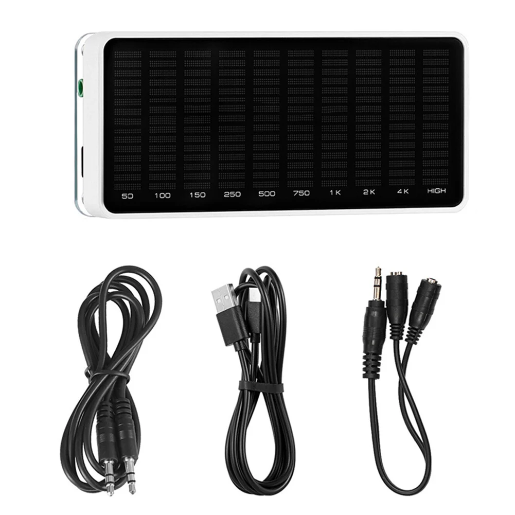 1 قطعة AK1016 محلل الطيف الصوتي LED عرض الموسيقى الطيف MIC البيك اب مستوى الصوت متر محلل الصوت عرض زخارف مكتب