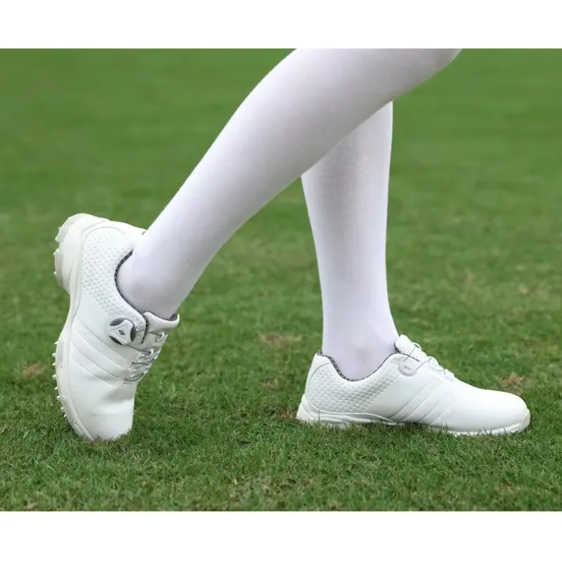 

Wear-resistant PGM waterproof golf shoe women's sh oes lightweight knob buckle lace-up sports shoes ladies breathable non-slip t