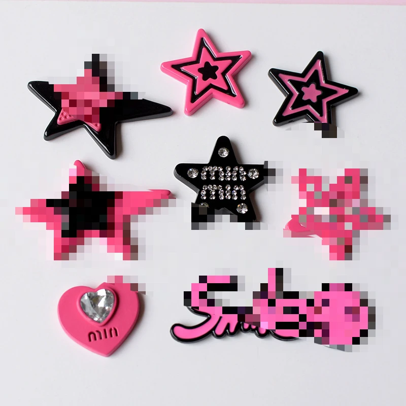 5pcs cute star cartoon resin flatback diy kawaii resin accessories crafts materials scrapbooking embellishment