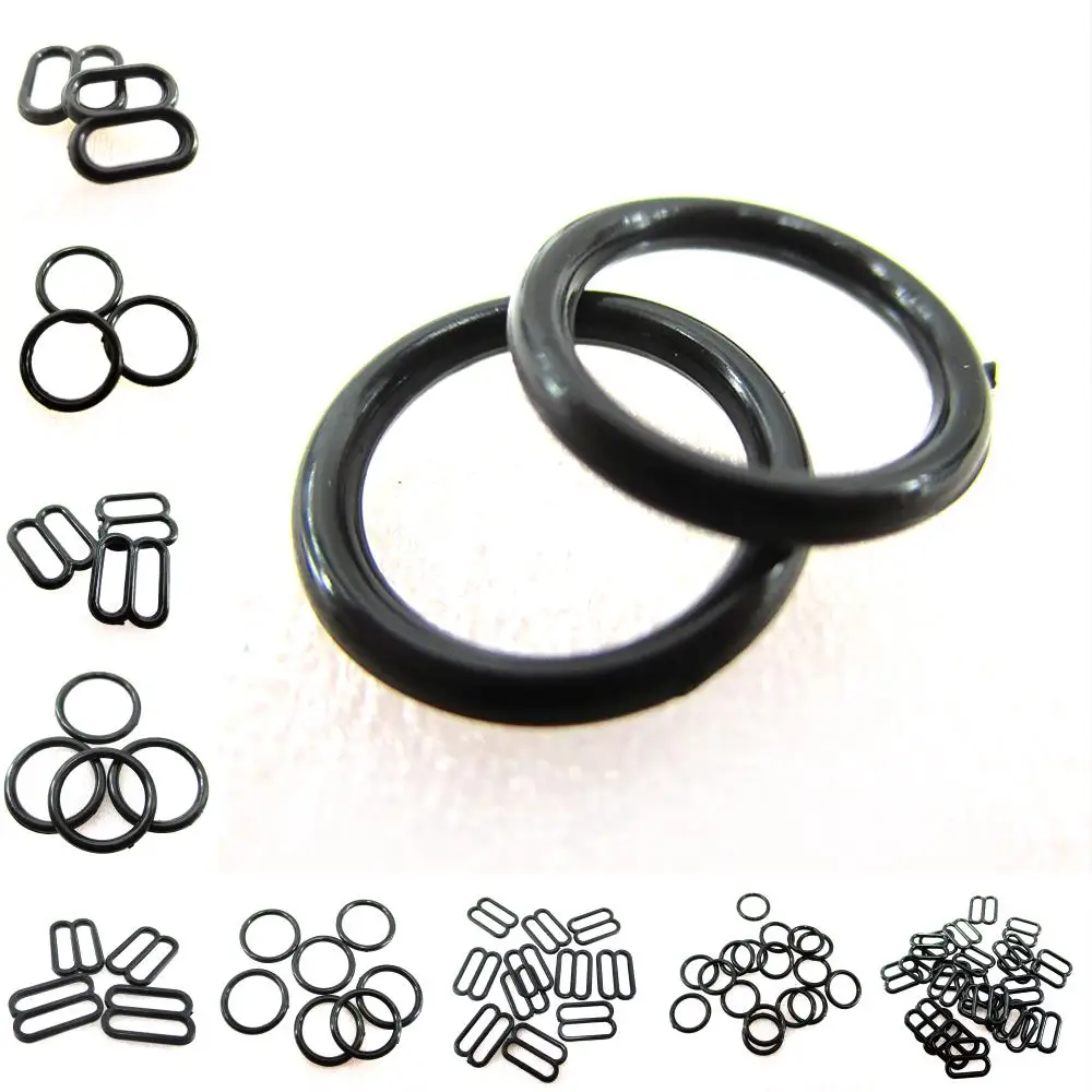 100pcs 6-15mm Plastic Bra Strap Adjustment Buckles Underwear sliders Rings Clips For Lingerie Adjustment DIY Accessories,1Yc2402