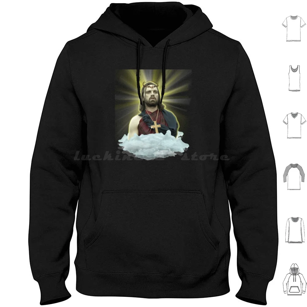 Stan As Jesus-Bucky Barnes Hoodie Cotton Long Sleeve Stan Stan Stan Stan Art Stan Funny Stan Stan Signature Bucky
