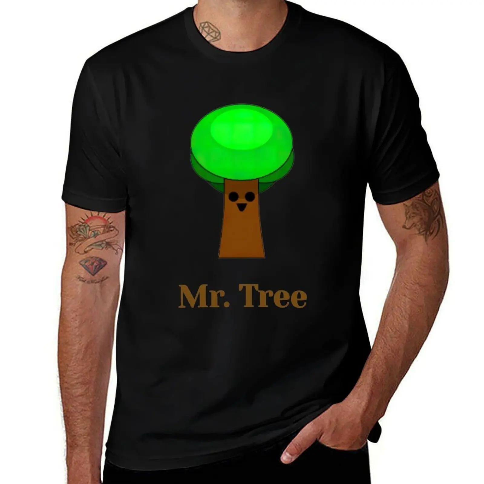 Mr. Tree - Sprunki Phase 1 T-Shirt Quick Dry Sports Short Sleeve Tee
