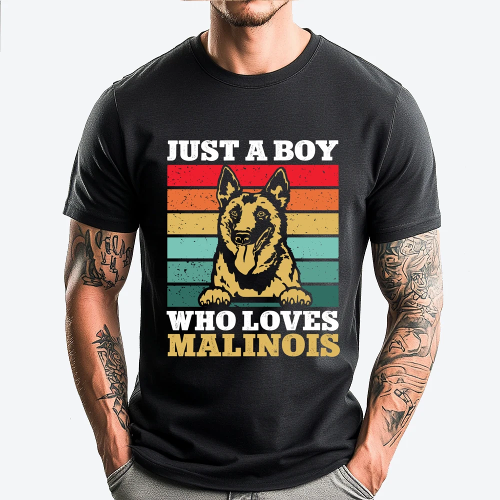 

Belgian Malinois Retro Vintage Belgian Shepherd Malinois Grey Shirt Graphic Tee Fashionable And Trendy Harajuku