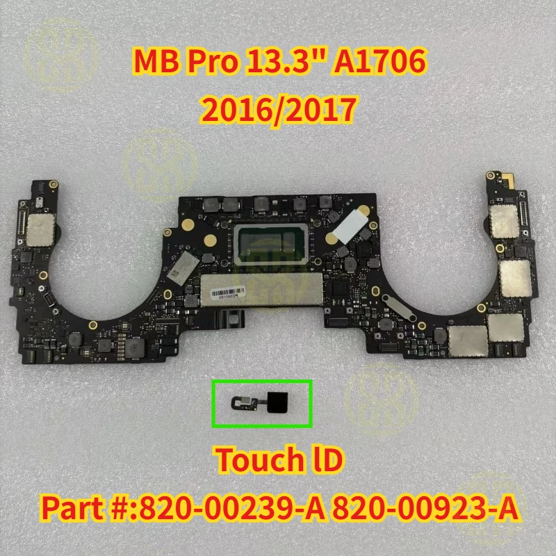 

A1706 820-00239-A 820-00923-A Материнская плата для Macbook Pro 13 дюймов A1706 Логическая плата с кнопкой Touch ID I5/I7 2016 2017 год