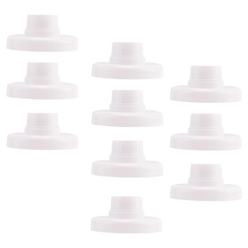 

10Pcs E27 Plastic Screw Lamp Holder Round Lamp Holder Bulb Socket Holder Adapter