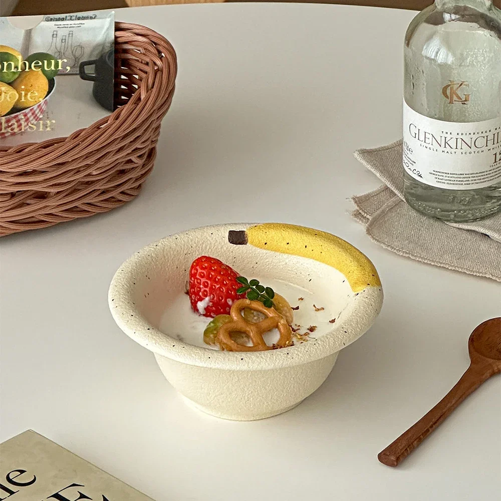korean-ins-splash-ink-porcelain-bowl-banana-under-glazed-round-ceramic-food-container-yogurt-fruit-salad-milk-oats-bowls