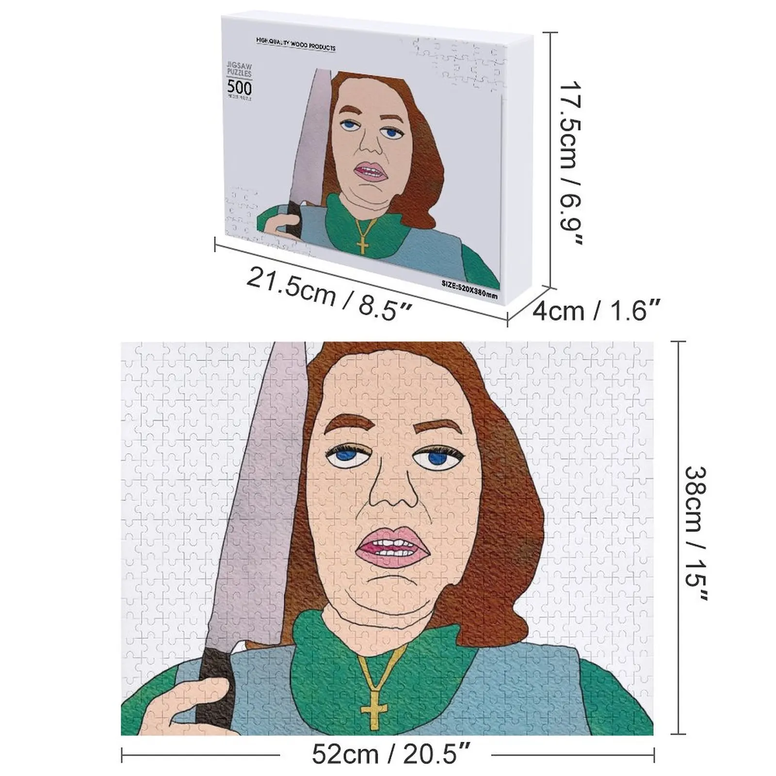 Annie Wilkes - Misery Puzzle Diorama Accessoires Puzzle photo personnalisé