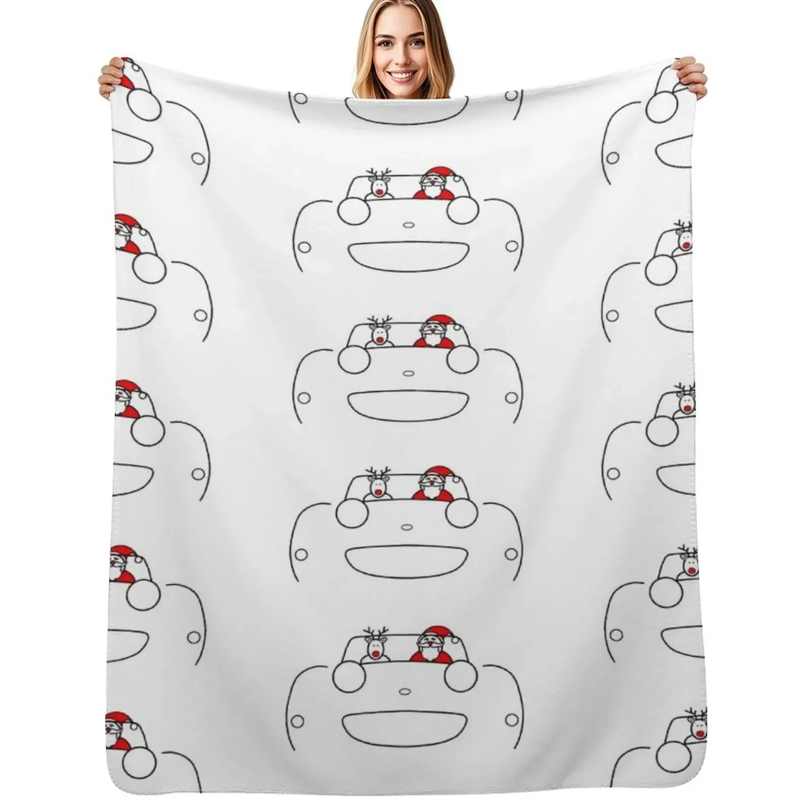 

Austin-Healey Frogeye Sprite classic car Christmas special edition Throw Blanket Plush Tourist Bed covers Blanket