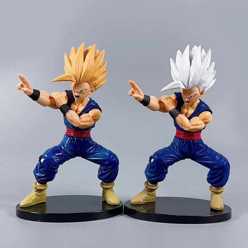 18-22cm Anime Dragon Ball Beast Figure White Hair Son Gohan Figurine Pvc Action Figures Collection Model Toys Children Gift