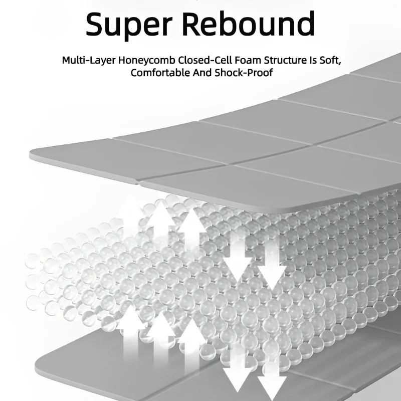 طوي اليوغا حصيرة TPE 61x183 سنتيمتر عدم الانزلاق المحمولة بساط للتمارين الرياضية خفيفة الوزن رياضة التخييم وسادة النوم مقاوم للماء سهلة التنظيف