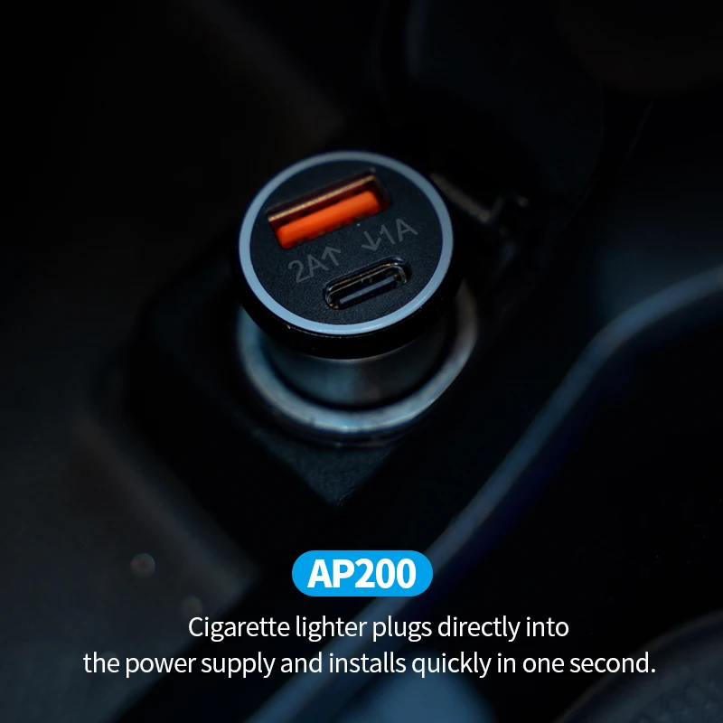 MFi Certification Wireless Locator GPS tracker Car Charger PD 20W USB Type-c Find Share Navigate Car Anti-loss for Apple Find My