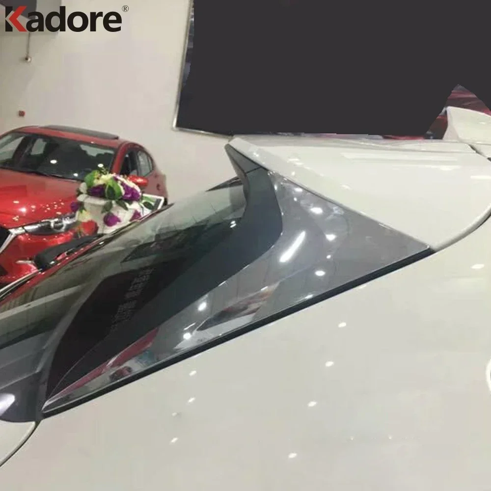 Rear Window Cover Trim For Mazda CX-5 CX5 KF 2017-2021 2022 2023 2024 Chrome Car Side Wing Spoiler Triangle Frame Accessories view 3
