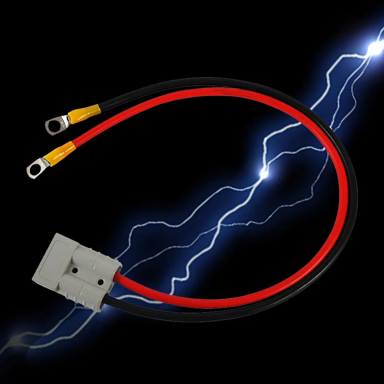 50A 600V Connector Plug Electric Forklift Charging Plug Wire Harness with O Rings Quick Connector for Tractors Motors