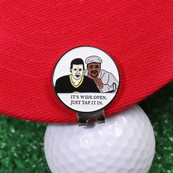 Golf Ball Marker with a Standard Magnetic Hat Clip Funny Golf Ball Hat Metal Clip Golf Training Aids Accessories for Men Women