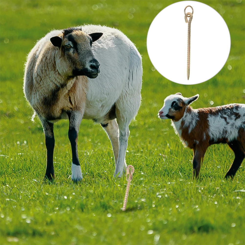 

Cow Ground Stakes Nails Outdoor Dog Fence Tent Accessories Wood Pile Tether for Yard