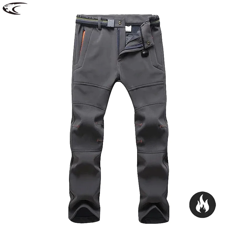 

Thermal Pants Men Winter Waterproof Windproof Fleece Work Pants Hiking Trekking Camping Climbing Mountaineering Trousers