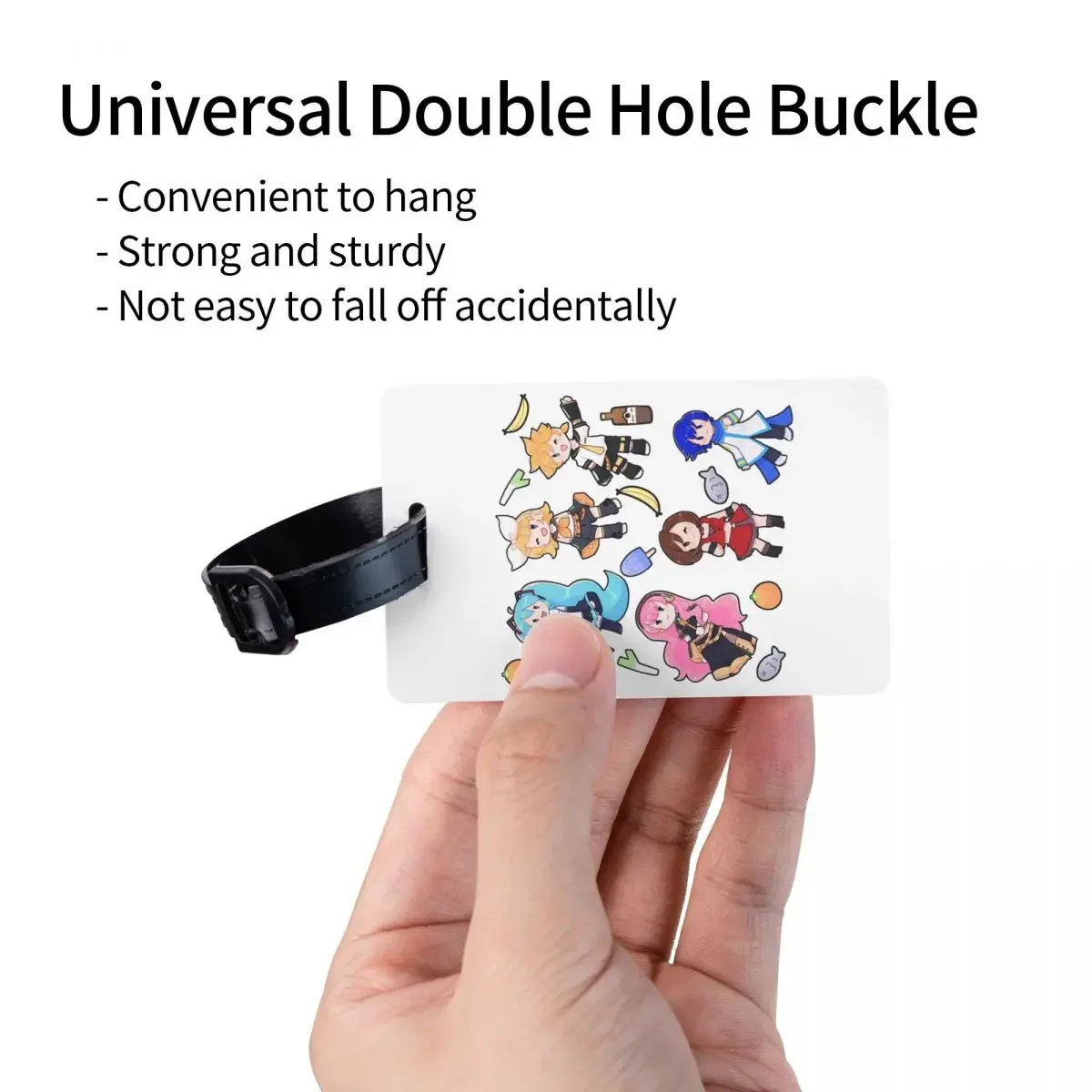 Vocaloid Chibi Chaos! Miku Gepäckanhänger, Kofferzubehör, Reisen, Mode, Gepäck, Bordetikett, Etikettenhalter, Ausweis, Name, Adresse