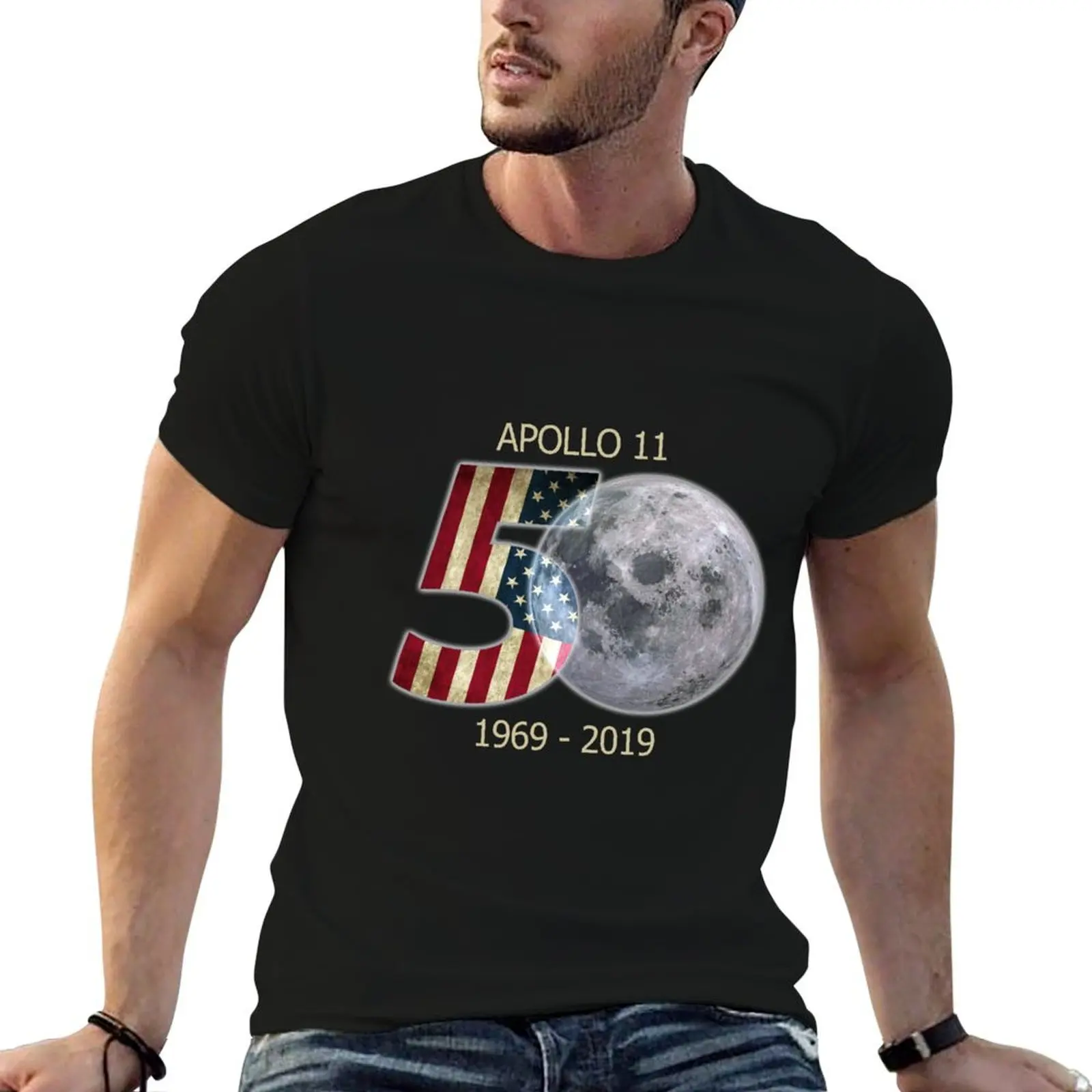 

Apollo 11 50th Anniversary T-Shirt anime t shirts for man man t shirt heavy cotton T-Shirt