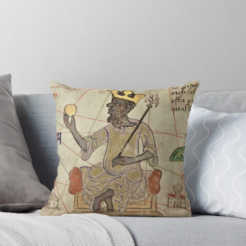 Mansa Musa Throw Pillow Embroidered Cushion Cover sleeping pillows Pillow Covers Decorative pillow