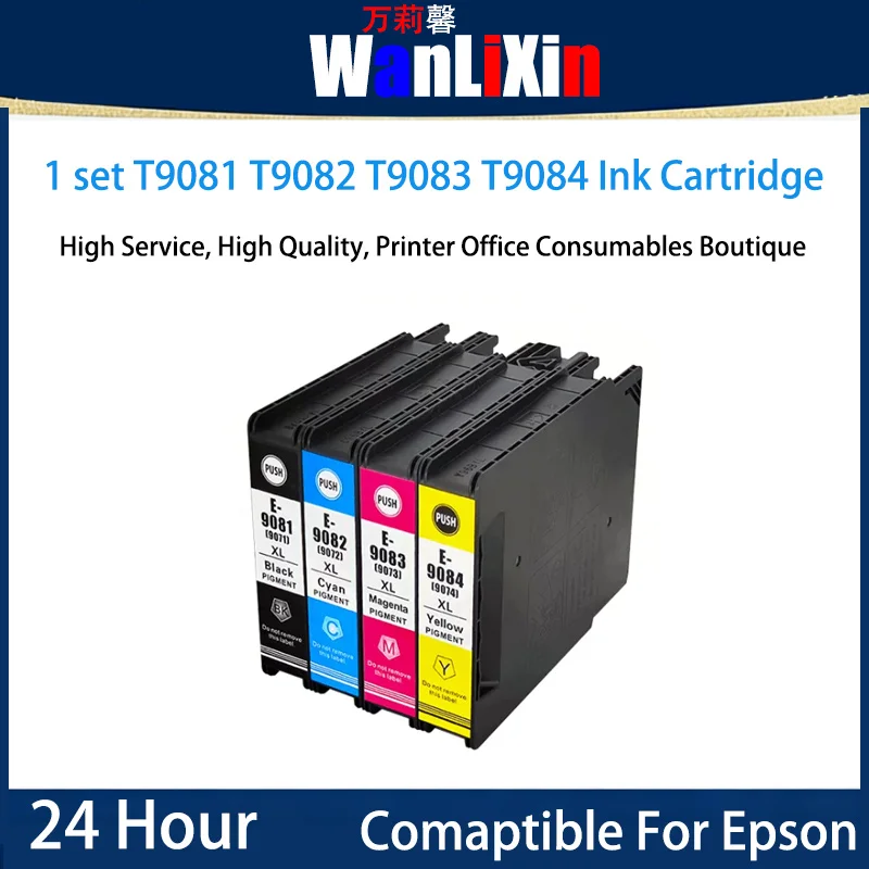 

1 set T9081 T9082 T9083 T9084 Ink Cartridge Compatible For Eposn WF-6090DW 6590DWF
