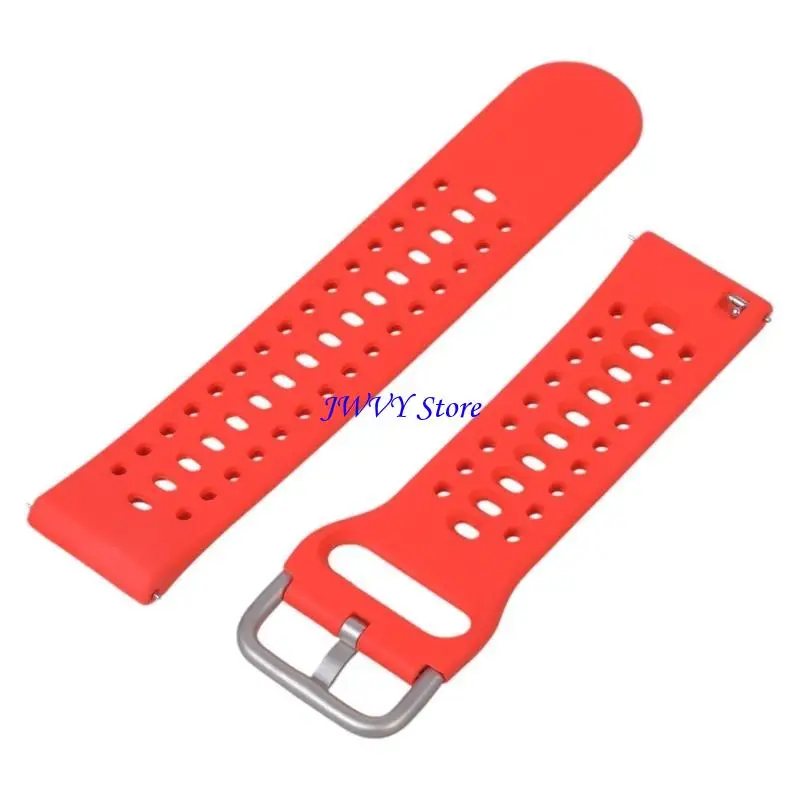 

573A Strong Silicone Replacement Straps Soft Skin Friendly Not Slip Designs Smartwatch Straps Comfortable for Watch Bip6