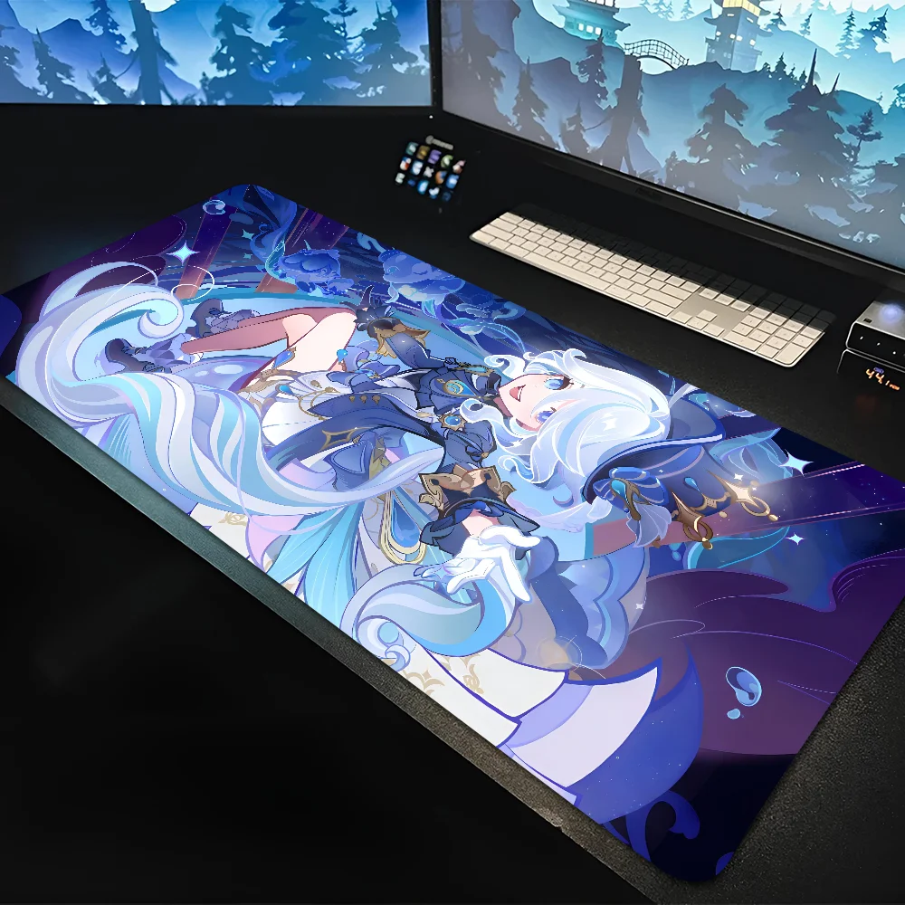 

F-Furina Genshin Impact Non-slip Mouse Pad Suitable For Office Computers Laptops E-sports Game Desk Mats XXL Keyboard