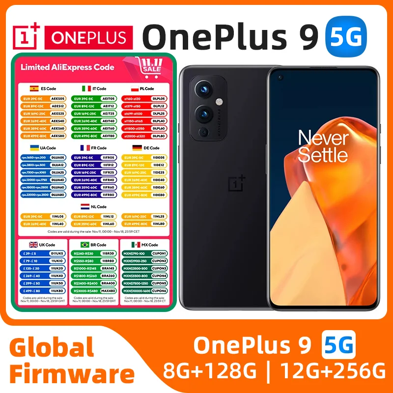 Смартфон OnePlus 9 5G, Snapdragon 888, 12 Гб, 256 ГБ, 6,55 дюйма, 120 Гц, жидкий AMOLED дисплей, камера Hasselblad, оригинальный бывший в употреблении телефон Смартфон OnePlus 9 5G, Snapdragon 888, 12 Гб, 256 ГБ, 6,55 дюйма, 120 Гц, жидкий AMOLED дисплей, камера Hasselblad, оригинальный бывший в употреблении телефон