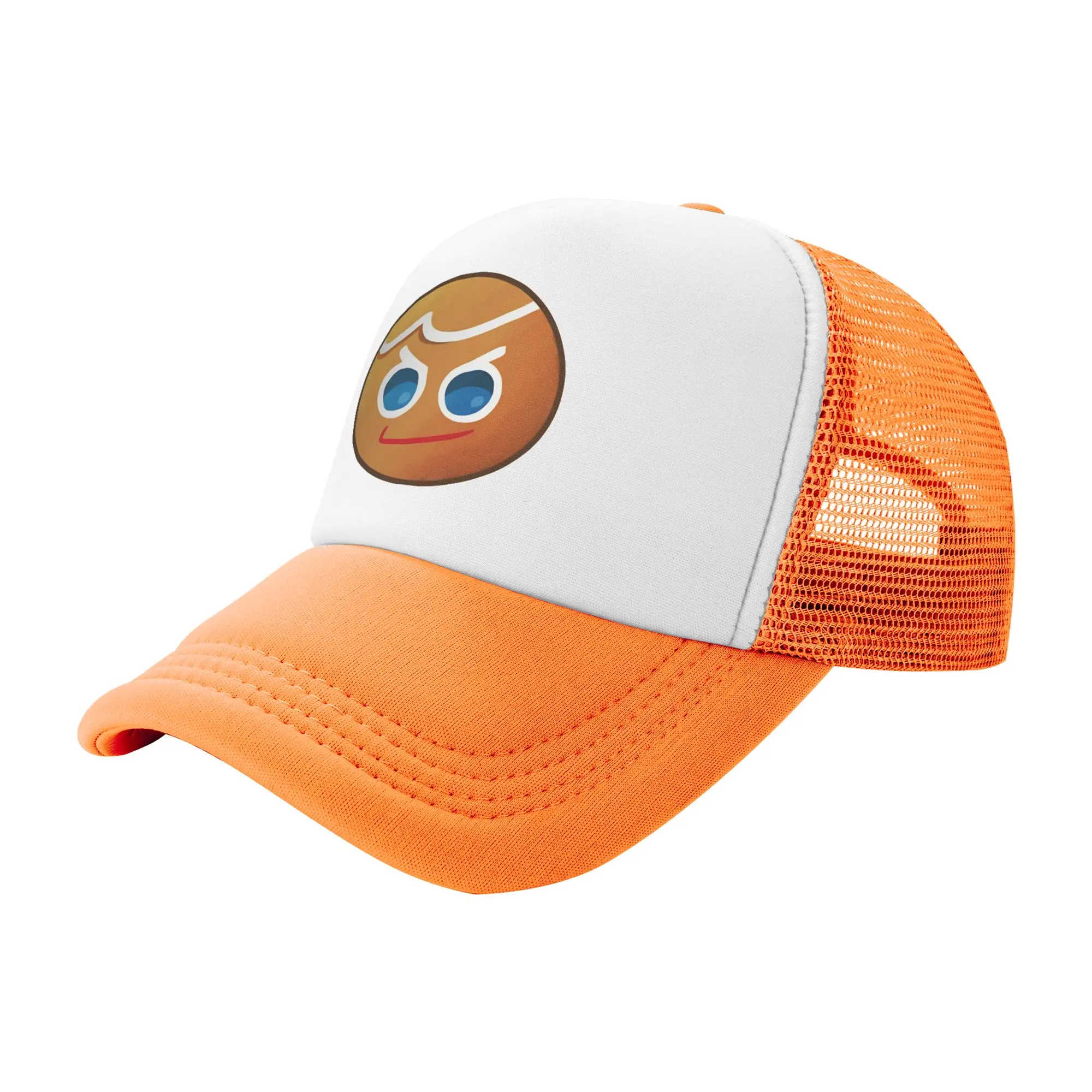 Gingerbrave Cookie Run Kingdom  Mesh Sun Cap Outfits for Men Women Adjustable Baseball Cap Mesh-Back Cooling Breathable Hats