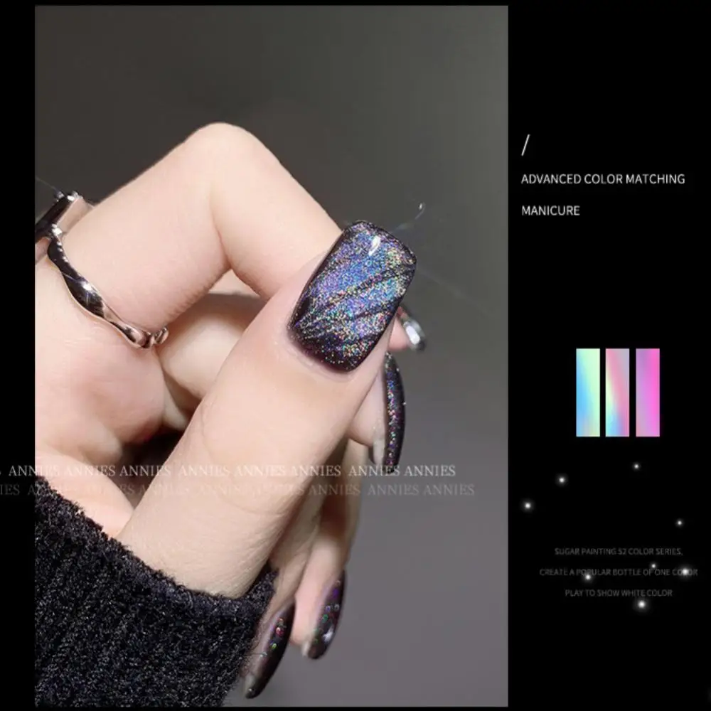 Uniwersalny tęczowy kocie oko żel do paznokci błysk laserowy odblaskowy brokat kolorowy kocie oko lakier UV paznokcie żelowe Accesorios TSLM1