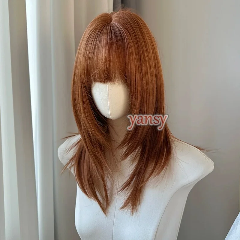 Yansywig Synthetic Hair 3 Colors Japanese Style Long Straight Fashion Wigs For Women Halloween Daily Wear Wig Heat Resistant 3