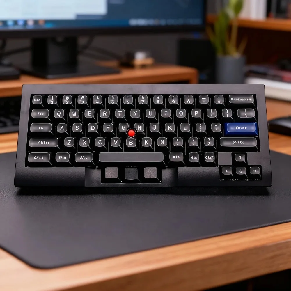 TEX Shura Little Red Dot Keyboard 68keys Single-mode Wired Cherry Switch TypeC Mechanical Keyboard Kit Office Game Accessories