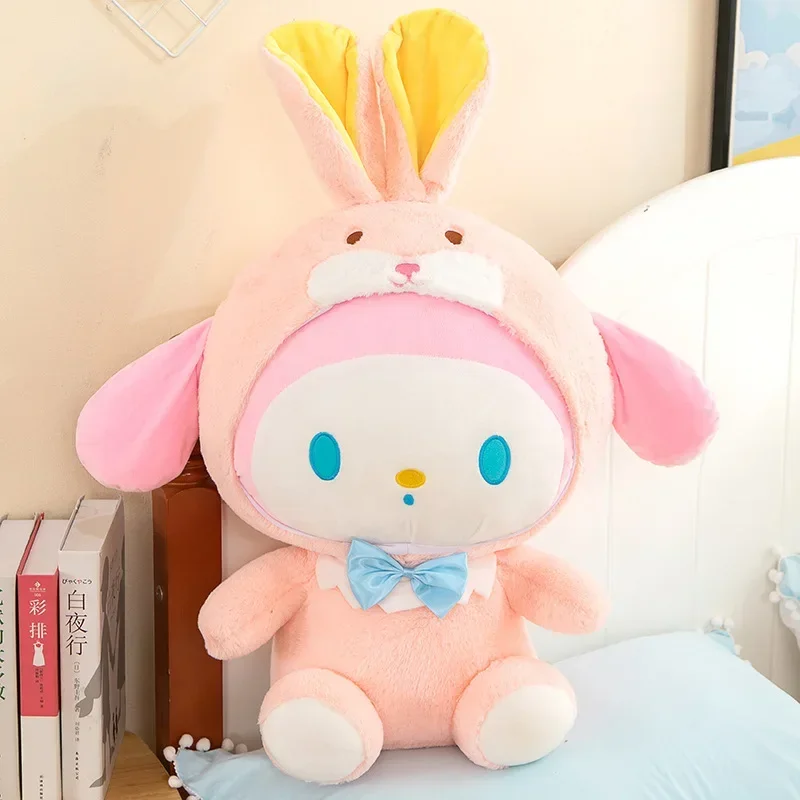 

Новая подушка Sanrio Kawali Kuromi My Melody Cinnamoroll 40-80 см, плюшевые игрушки, аниме-кукла, коллекция мультфильмов, детский подарок на день рождения