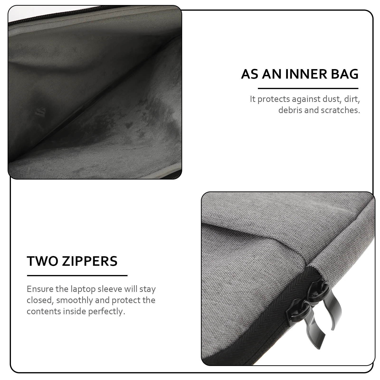 

15.6 Inch Laptop Protective Bag Stylish Flat Case Portable Sleeve Breathable Dust Proof Scratch resistant Travel Business Laptop