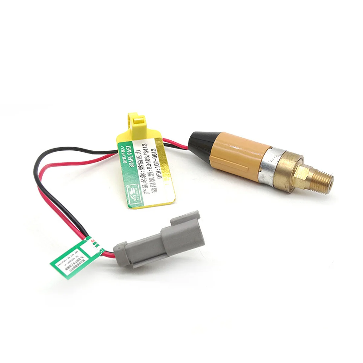 Fuel Pressure Switch Sensor 107-0612 for E3408 E3412 Excavator Spare Parts