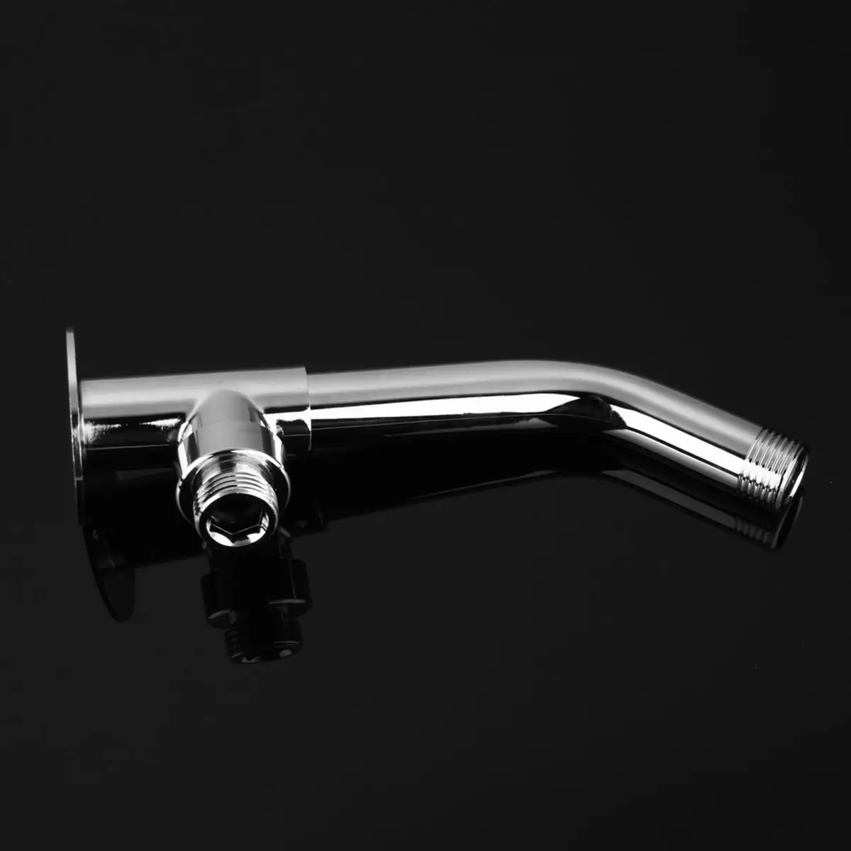 Wall Mounted Shower Extension Arm Set Angled Extra Pipe Stainless Steel Hose 13.2cm For Rain Shower Head Bathroom Accessories