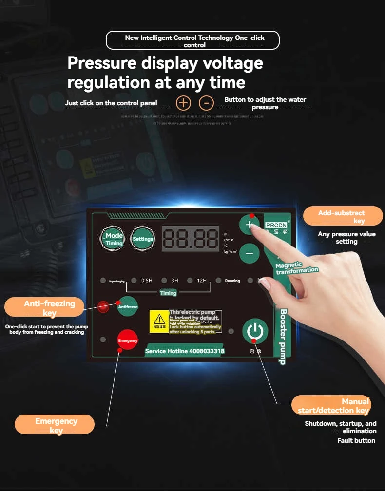 Variable Frequency Self-priming Constant Pressure Intelligent Booster Pump, Tap Water Pipeline, Solar Water Heater, Fully Automa