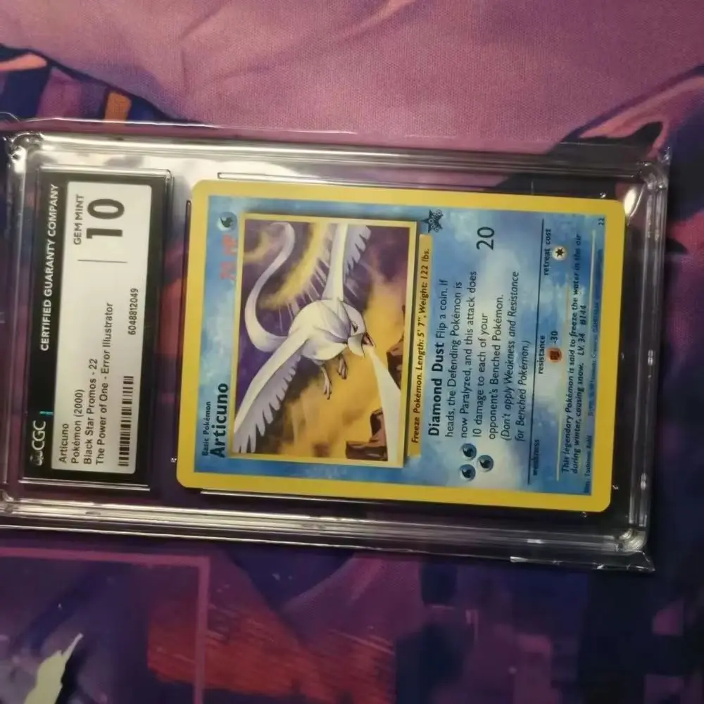Articuno Black Star Promo #22 Error Illustrator CGC 10 Gem Mint Graded Trading Card US Version