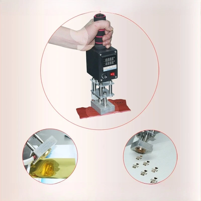 Handheld Type Branding Machine Hot Stamping Leather Wooden Box Marking Cake Branding Machine 5*7cm