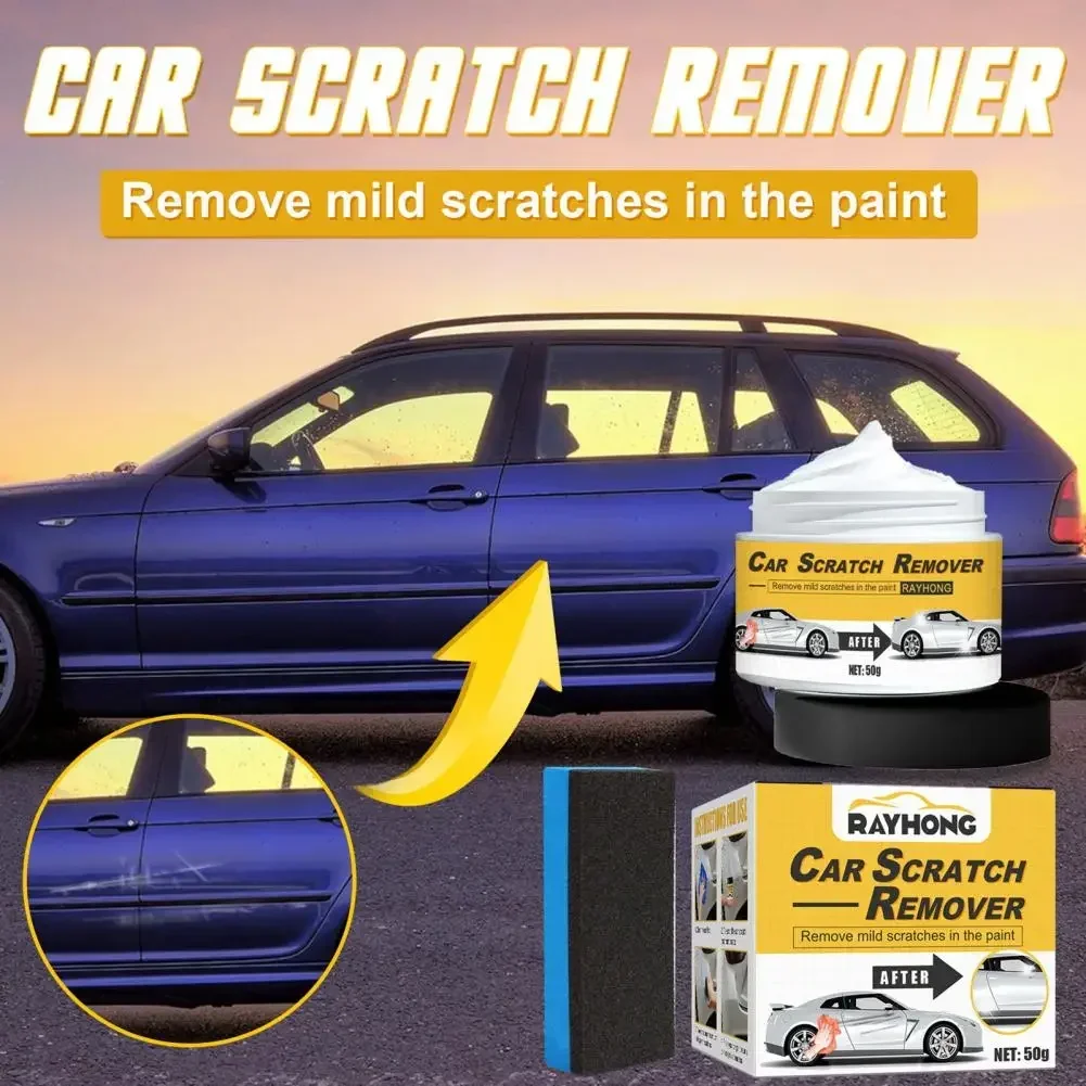 Car Scratch Remover 1 Set Effective Deep Moisturizing Long-lasting  Car Wax Scratch Remover Paste Car Care