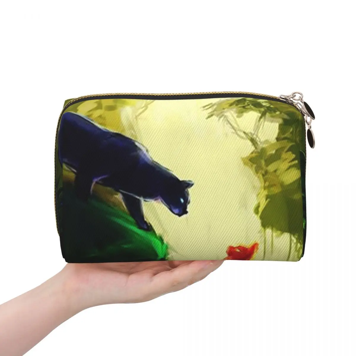 Warrior Cute Cats Lovers Women Cosmetic Bag Travel Makeup Organizer Pouch Toiletry Storage Dopp Kit Case