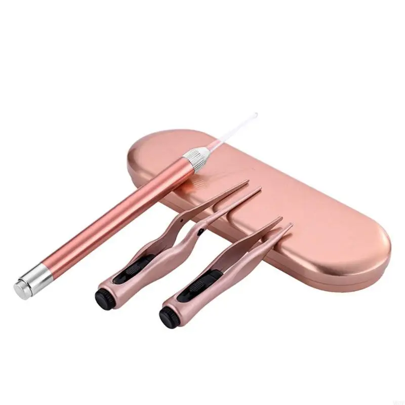 M89F 안전한 귀 비강 클렌징 도구 귀지 및 콧물 제거제 가족을 위한 내장 조명