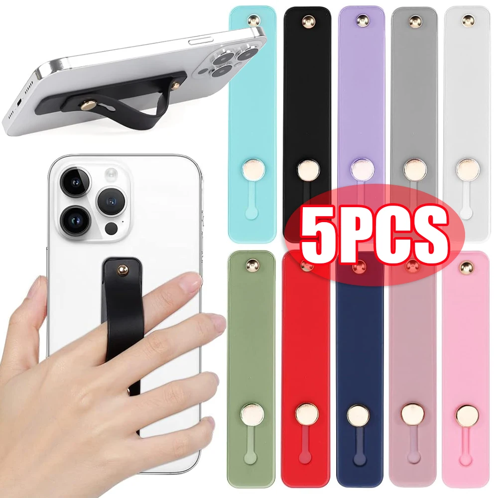 Universal Silicone Phone Hand Finger Holder Telescopic Cellphone Finger Ring Push Pull Grip Stand for IPhone Samsung Kickstand