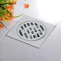 Bathroom Floor Drain Floor Shower Drain Thickened Stainless Steel Home Bathroom Shower Kitchen Anti Odor Floor Drain Waste Grate