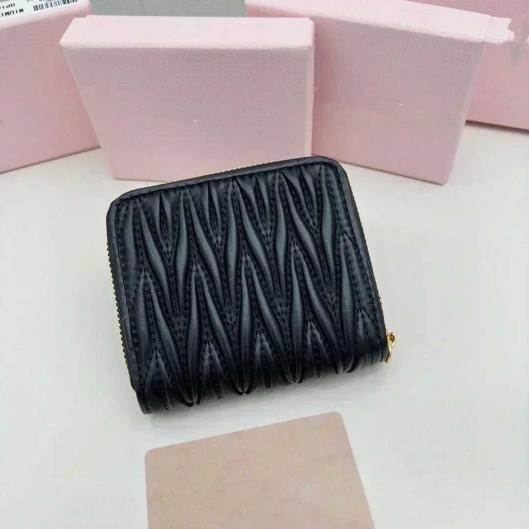 Money Bag Fashion brand discount Wallet MMPortefeuille en cuir véritable pour les femmes Card Bag zip pocket multifonction