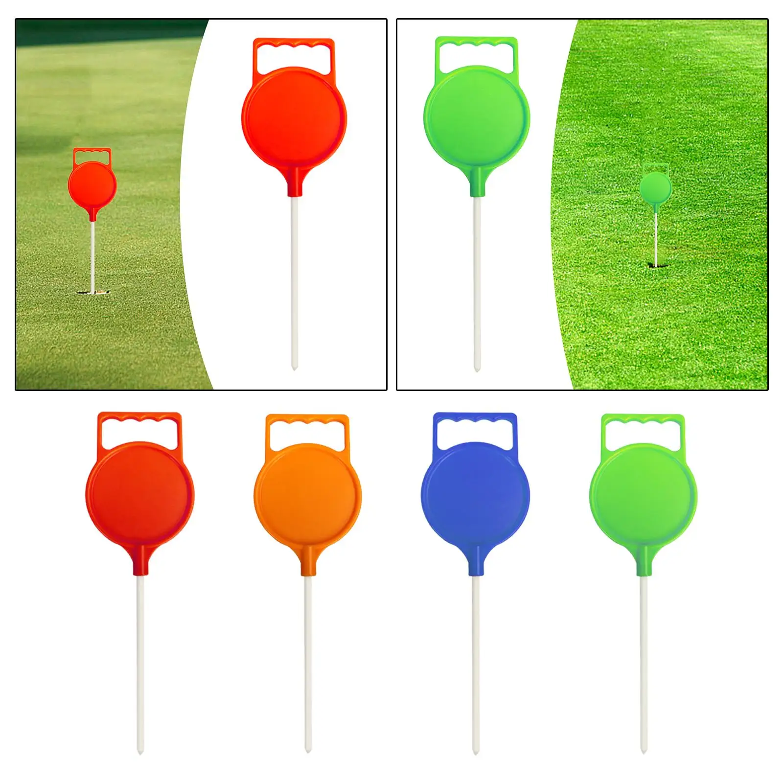 Golf Putting Green Flagpole Golf Hole Pole Cup Flag Training Golf Putting Cup