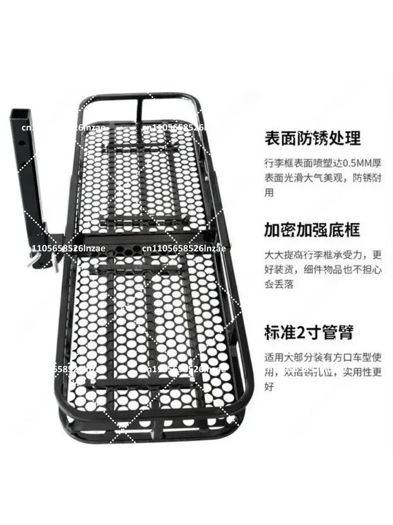 Heavy Duty Folding Car Rear Trunk Cargo Rack Travel Luggage Frame for SUV - Durable Storage Solution for Vehicle Trunks